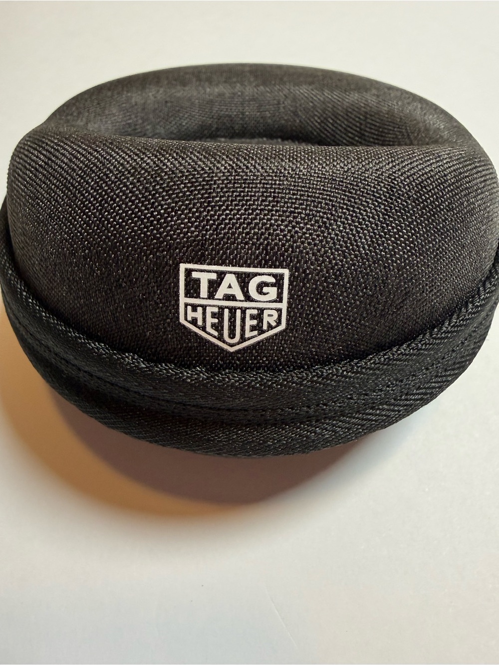 NEW TAG Heuer Black Fabric Zippered Travel Pouch Watch Case w/ Mesh